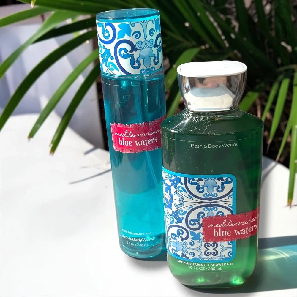 Bath & Body Works Mediterranean Blue Waters Shower Gel & Fragrance Mist Set